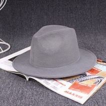 아너햇 남녀공용 패션 넓은 챙 사이즈 조절 보터햇 페도라 중절모