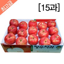 [長水청정마을] 장수사과 5kg(15과)/제수용 선물용/홍로/부사, 단품