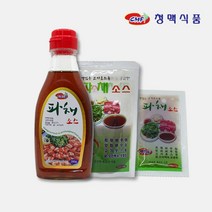 청맥 파채소스 20g 110g 280g 박스 파채무침 양파절임 정육점 고깃집 소스, 110g(40개)