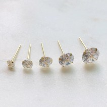 주얼리공장 14K 큐빅 귀걸이 5mm