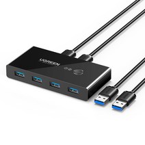 [nx-7302kvm] 유그린 USB3.0 KVM 스위치 4포트 멀티허브, US216-30768