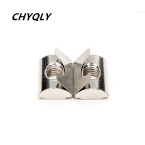 알루미늄프로파일 샌드위치판넬 200pcs 3040 m4m5m6m8 3040 시리즈 알루미늄 프로파일 용 스프링 리프 탄성 너트 블록이있는 롤인 t 슬롯 너트, m6