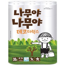 나무야 나무야 3겹 데코 화장지 27MX30롤 미래생활, 1