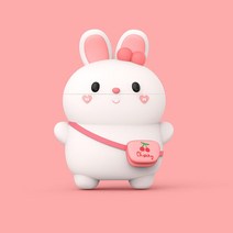 에어팟2세대케이스 핑크토끼 무선이어폰케이스 에어팟케이스, AirPods1/2