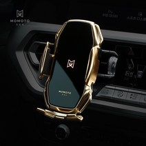 모모토 NEW S6 차량용 고속 무선충전 거치대 핸드폰 스마트폰 충전기 갤럭시 폴드 아이폰, 기본옵션, 골드