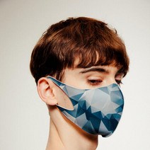 아트박스/루미안 항균 패션 패턴 마스크, 카모네이비, L(남성)
