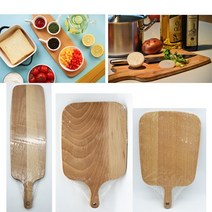 플레이팅도마 사각도마 라운딩도마 나무도마 긴도마 야외 캠핑 음식, 라운딩도마[소]