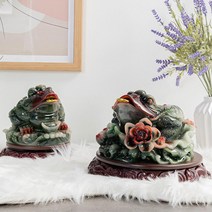 고급개업선물 재물운 화려한 삼족 두꺼비 두꺼비인형 거실 식당, (소 : 198)