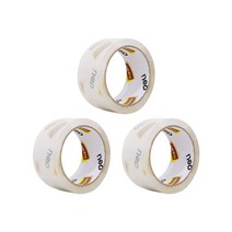 델리 무소음 투명 박스테이프 리필 일반형 48mm x 40m, 18개