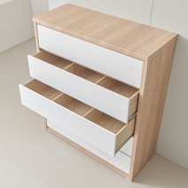 일린 와이드 칸막이 5단 서랍장 1200, 단품