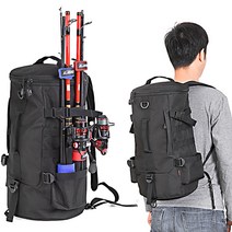 레인워크 남성 낚시가방 대형 여행 가방 등산 민물 바다 백팩, 베이지믹스