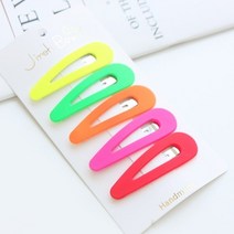 베베까꿍 유아 아동 여아 어린이 초등학생 네온 똑딱핀세트