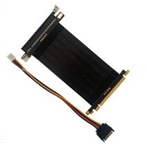 PCIE 3.0x16 90도 GPU 라이저 케이블 RTX 그래픽 카드 x99 서버 큰 6P 전원 공급 장치 Bitcoin 마이닝, 01 5cm, 01 180 Degree