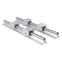 부품SBR20 세트 200-1500mm 선형 가이드 레일 4pcs 베어링 블록 CNC 라우터 부품 20mm, 03 400mm