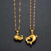 고래 꼬리 돌고래 목걸이 돌 엄마와 아기 돌 와 매력 펜던트 메탈 매트 쥬얼리 엄마 엄마