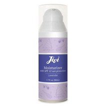 SPF 12 자외선 차단 페이스 모이스처라이저 (라벤더) | 얼굴의 홍조 감소 및 태양 손상 방지 유기농 성분 포함 100% 천연 민감성 지성 피부를 위한 제품 50.3ml(1.7, Lavender, 1개