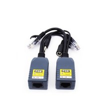 보안 시스템용 4 코어 poe 스플리터 ip 카메라 어댑터용 인젝터 cctv 카메라 전원을 통한 이더넷용 케이블 키트, 없음