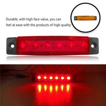 지게차 자동차 오토바이 경광등 트럭 사이드 라이트 바 방수 경고 트레일러 램프 조명 마커 차량 외부 교체 업그레이드, 푸른 빛 12v