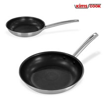 킴스쿡 시너지 2ply 스테인리스 알루미늄 후라이팬 24cm