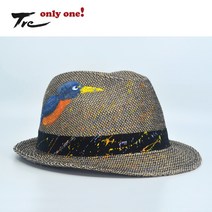 뜨레 남녀공용 블루버드 마 골프 페도라 PAPA20072, 56cm, 블랙