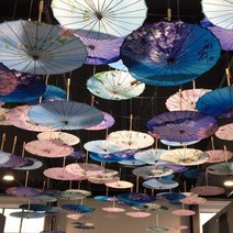 우산 양산 인테리어 천정 쇼핑몰 예술 미술 포토존, 패션 매치 70cmㅡ1개, 1개