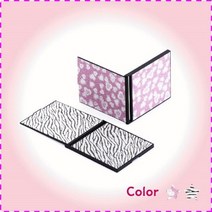 ST-401T 슬림사각 접이식 패턴거울-10개/손거울 패션, 지브라
