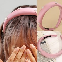 (핑크) 볼륨 헤어밴드 머리띠쇼핑몰 웨딩악세사리 리본머리띠
