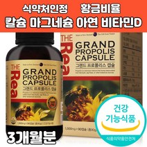 식약처인증 뉴질랜드 프로폴리스 그린 비 원액 액상 추출물 캡슐 영양제 수용성 구강건강 항산화 대두레시틴 플라보노이드 17mg 식약청 건강기능식품 해외 직구, 1개, 1000mg x 90캡슐 1개월분