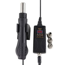 히팅건 충전식 무선 핫건 힛툴 힛건 소형열풍기 new hot air gun 8858 110v220v 휴대용 bga rework 납땜 수리 스테이션 hot air blower, 협력사, 220v EU 플러그