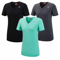 카파 카파 여름 흡습속건 V넥 반팔 티셔츠 KJRS282FO