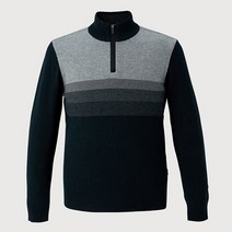 인디안 [22년 겨울 최저가] 고급 울100% 그라데이션 하프터틀넥 반집업 니트 MIBBHXW9311NBC