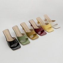 아트박스/슈쁨 여성 에나멜 컬러 뮬슬리퍼 ws-3174 크레오