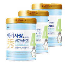 남양유업 아기사랑 수 어드밴스 분유 4단계, 750g, 33개