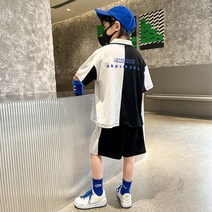파오션 초등 남아 주니어 하프백 상하복세트