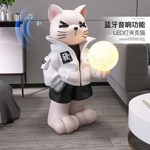 빛나는 고양이 대형 조형물 장식품, 색상문의