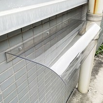 투명 가림막 어닝 고정 테라스 캐노피 주택 창문, 외관 40100CM 투명 설치 방법에 주의