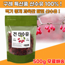국산 국내산 100% 말린 건 건조 산수유 열매 500g 차 씨제거 씨앗제거 먹는법 먹는방법, 4통, 4개