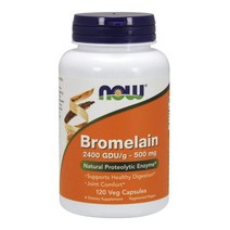 나우푸드 브로멜라인 파인애플효소 파인효소 500mg 120식물성캡슐, 1개, 기본