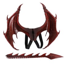동물 가면 탈 박쥐 날개 호러 실리콘 할로윈 각종 다스베이더 해피데스데이 크리스마스 루돌프 용품 천사링 캐릭터, A, 성인붉은거품날개+꼬리