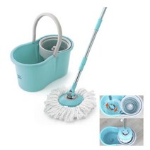 스텐 통돌이 회전걸레 밀대 물걸레 청소기 탈수세탁, 통돌이 청소기_민트 (판매종료)