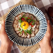 다온아토 시원한 면요리와 어울리는 감성 도자기 면기, 1p, 38_쿠로 와이드 면기