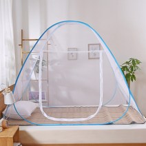 박스비 심플 1초 원터치 모기장 침대 여름 간편 텐트, 화이트