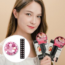 와사비네코 귀혈자리 이혈기석 귀마사지 귀지압 크리스탈귀침 귀혈점 경락 이혈테라피 붓기 리프팅 다이어트 지압기 지압스티커 귀지압패치 귀지압스톤, 라이트로즈, XL(6.4mm)