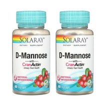 솔라레이 디 만노스 위드 크렌액틴 60정 2병 디만노스 1000mg 크렌베리 추출물 400mg 솔라레땡