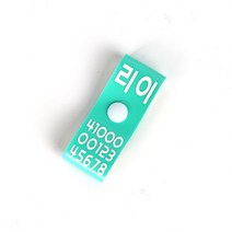 리이리이 강아지 인식표 똑딱이 이름표 등록번호 각인, 민트