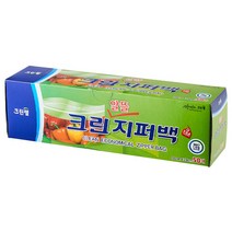 크린랩 크린랲 알뜰 지퍼백 (특대) 30cm x 35cm 50매입 일회용품 이중비닐팩 아기 PVC 대형/소형 사료소분 항균봉투 투명봉지 냉장고냉동실정리, 1개, 특대(XL) 이상