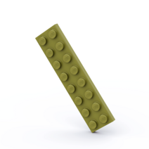 LEGO 레고 3034 2x8 베이직 블럭 부품 파트 브릭 세트, 올리브그린40개