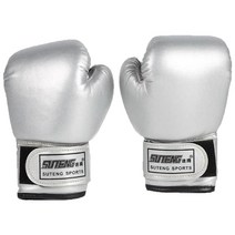 킥복싱 글러브 오픈핑거 복싱 3 10 세 위한 권투 장갑 청 펀치 백 무에타이 mitts mma 훈련 스파링 장갑, 은