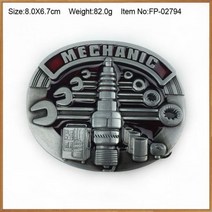 BuckleClub-아연 합금 메카닉 벨트 버클 용접기 기계공 전기기사 목수 버클 4cm 너비 백랍 마감, Mechanic 5