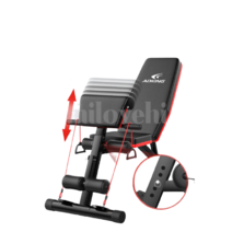 가정용 벤치프레스 이두 운동 기구 인클라인 각도조절 벤치 평벤치 인디클라인 암컬 머신 덤벨프레스 랫풀다운 벤치프레스 암컬바, 고급형, 2번